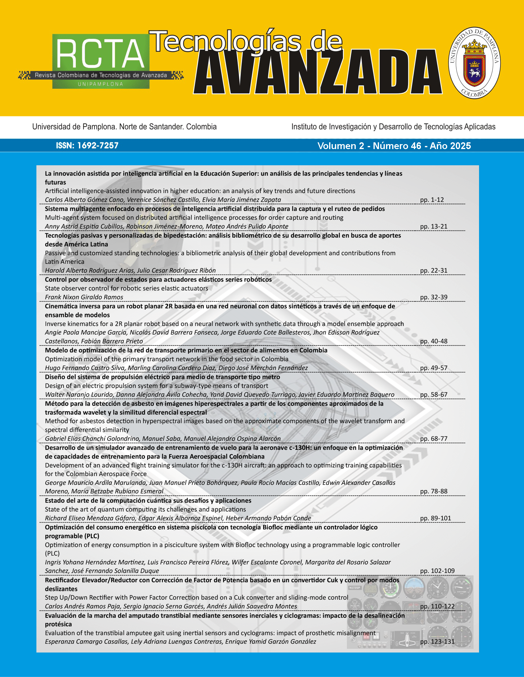 					Ver Vol. 2 Núm. 46 (2025): Julio – Diciembre
				